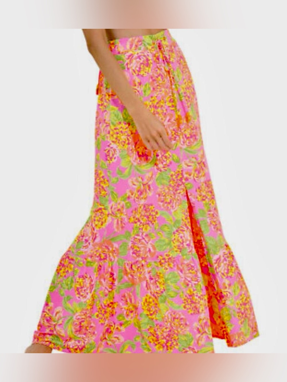 Maaji- Cotton Rose Athena Swim Coverup Maxi Skirt- Women’s Small